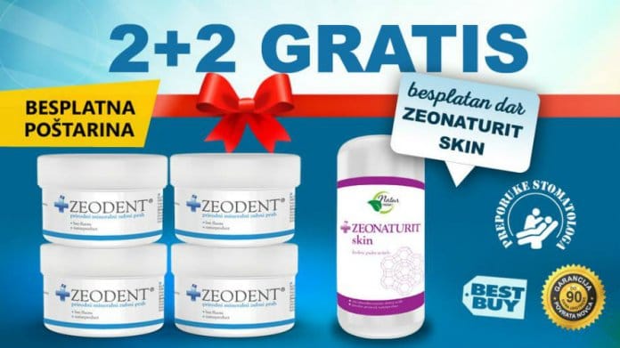 Zeodent Prah - Akcijski Paket 2+2 Gratis