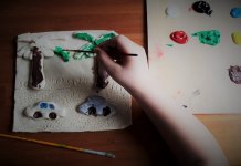 Kreativni kutak: Slikanje po slanom tijestu Kreativni kutak: Slikanje na slanom tijestu