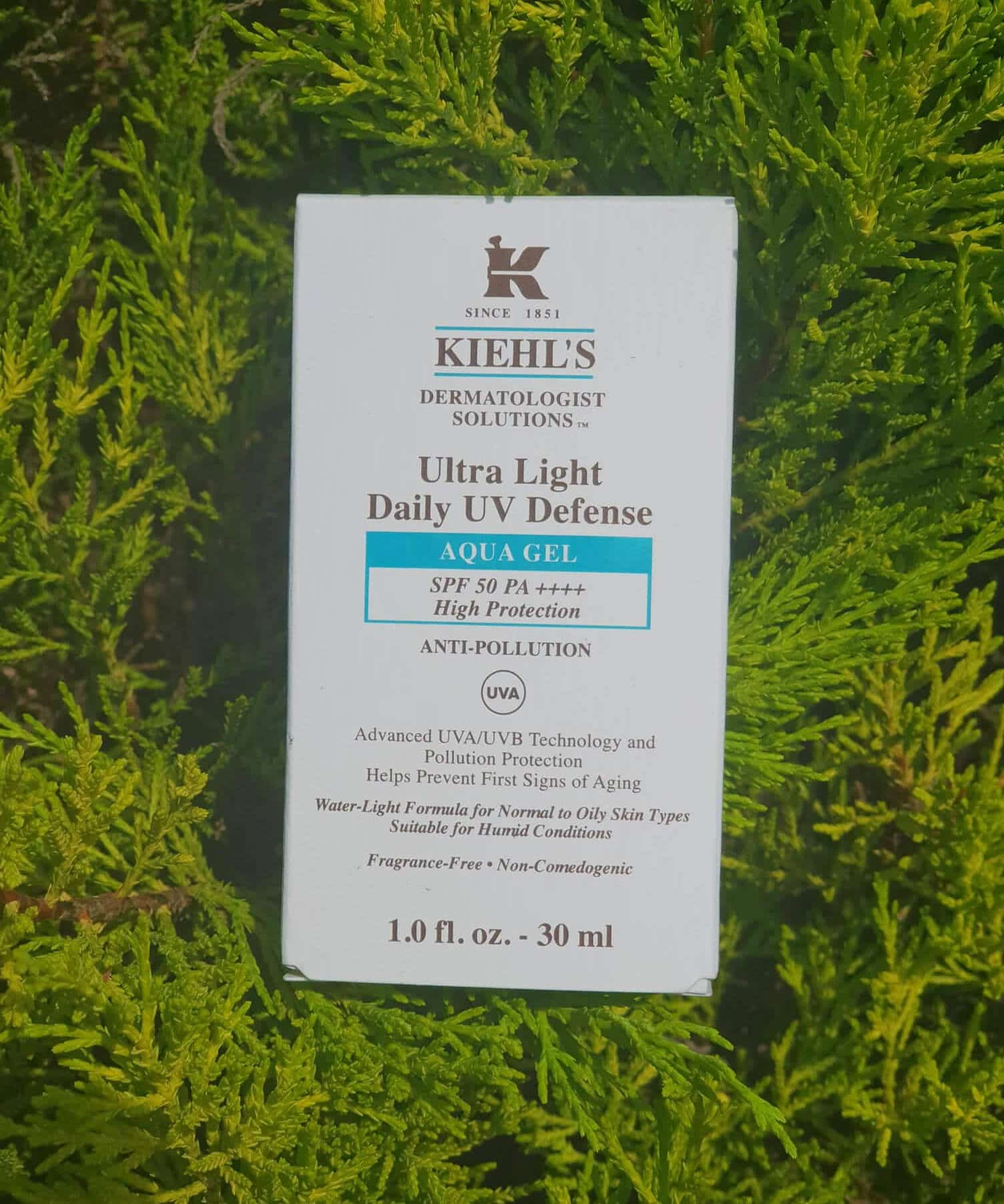 Recenzija: Khiel's Ultra Light Daily UV Defense Aqua Gel (SPF 50)