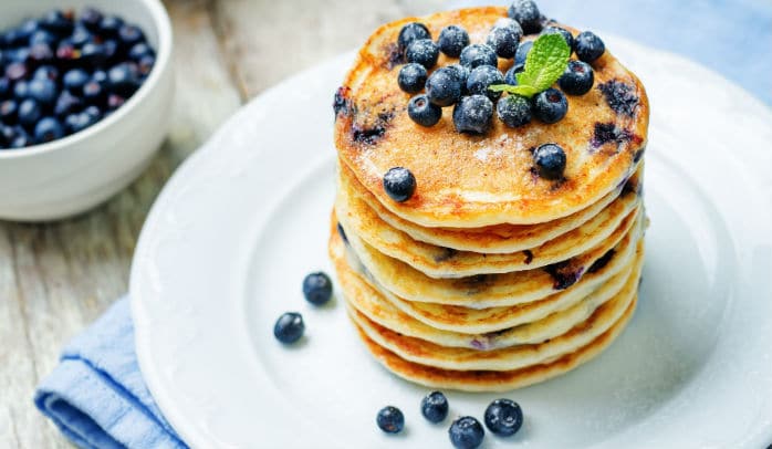 Proteinske palačinke - recept s borovnicama