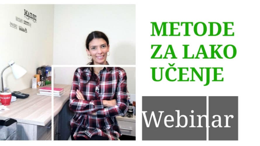 Web Akademija: Vještine učenja za sve generacije Metode za lakše učenje - webinar